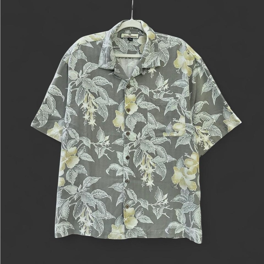 🔥 100% SILK Tommy Bahama Hawaiian Camp Shirt